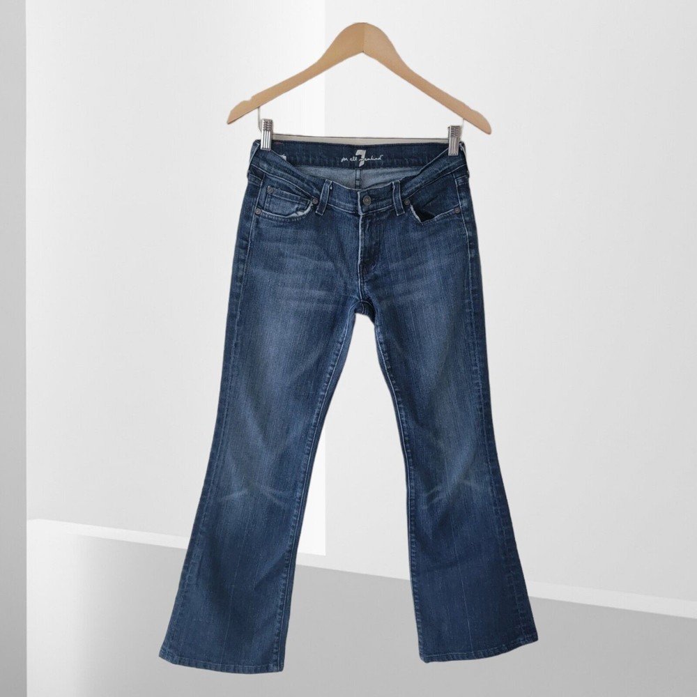 7 for all Mankind Boho Flare Wide Leg Y2K 28